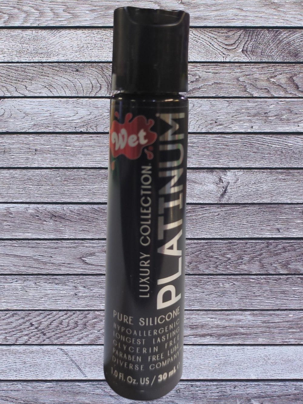 Wet Platinum Luxury Collection Pure Silicone Lubricant - Black